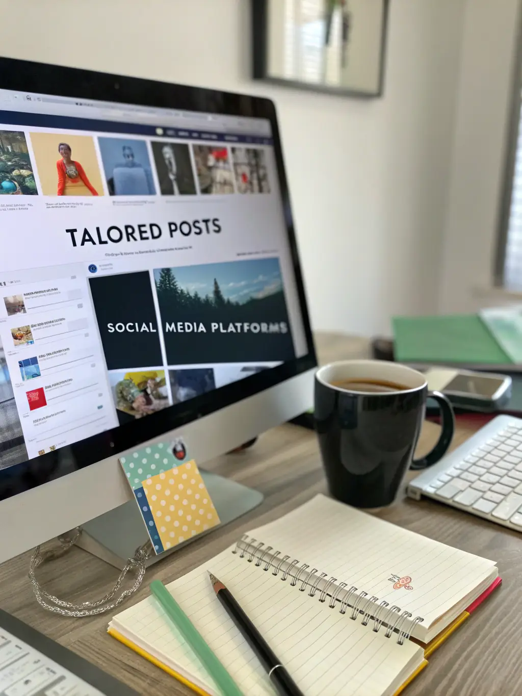 A visually appealing graphic representing content creation, with elements like blog posts, infographics, and videos, highlighting NCSmartEdgeAI's content marketing services.